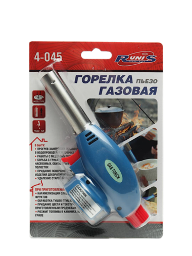 Резак газовый 4-045 Runis Пьезо Синий 1кВт 80г/ч