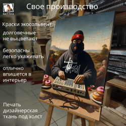 Картина на стену "Криптовалюта" 50х70см 1шт.