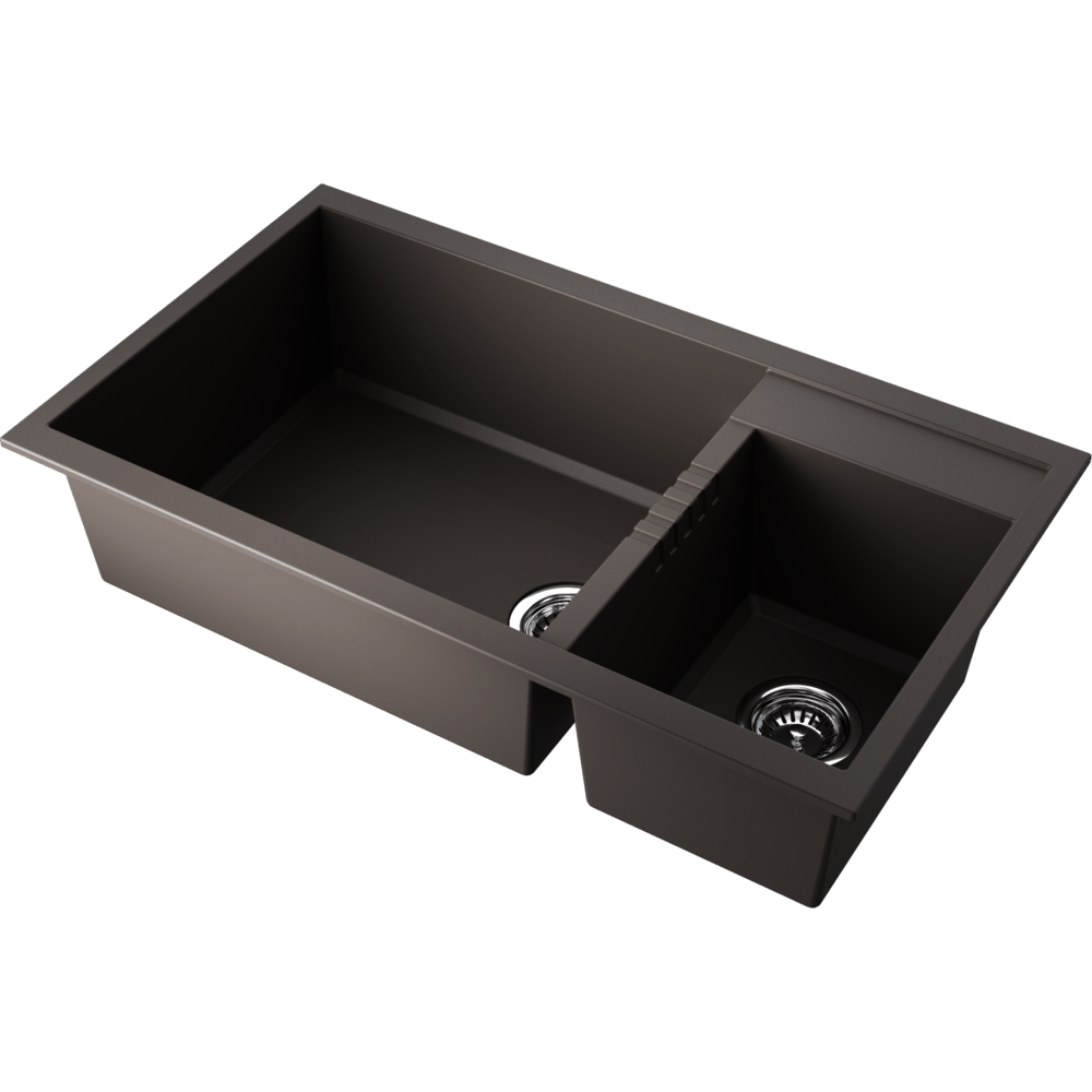 Мойка Omoikiri Tedori 86-2-LB-ES Tetogranit/espresso