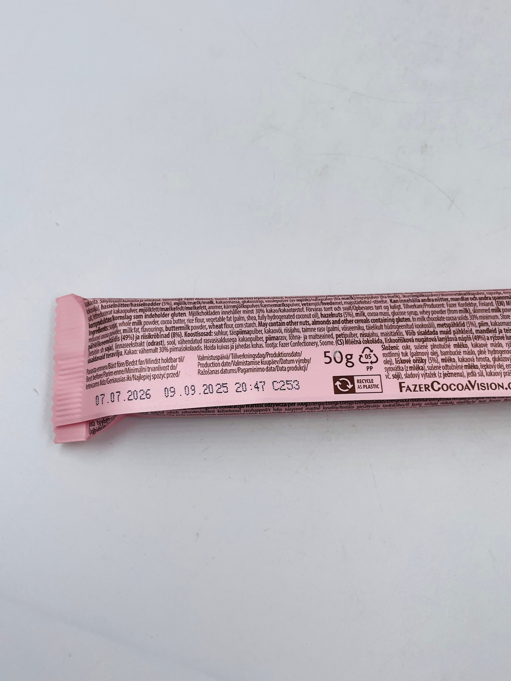 Fazer Набор батончиков Crunchy с воздушным рисом в шоколаде, ассорти 4 вида, 205 г