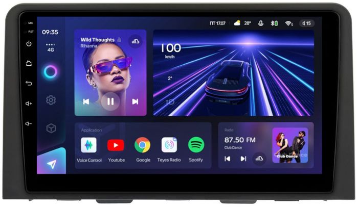 Магнитола для Hyundai Staria 2021+ (штатный экран 8") - Teyes CC3L на Android 10, CarPlay, 4G SIM-слот