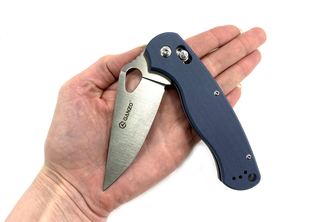 Нож Ganzo G729 серый, G729-GY (Spyderco)