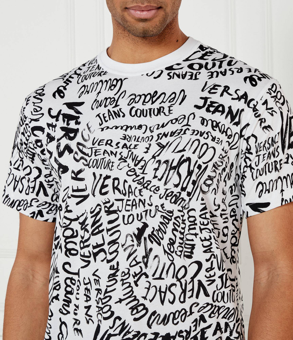 Футболка Logomania Versace Jeans Couture - белый(78GAH6R0JS440)