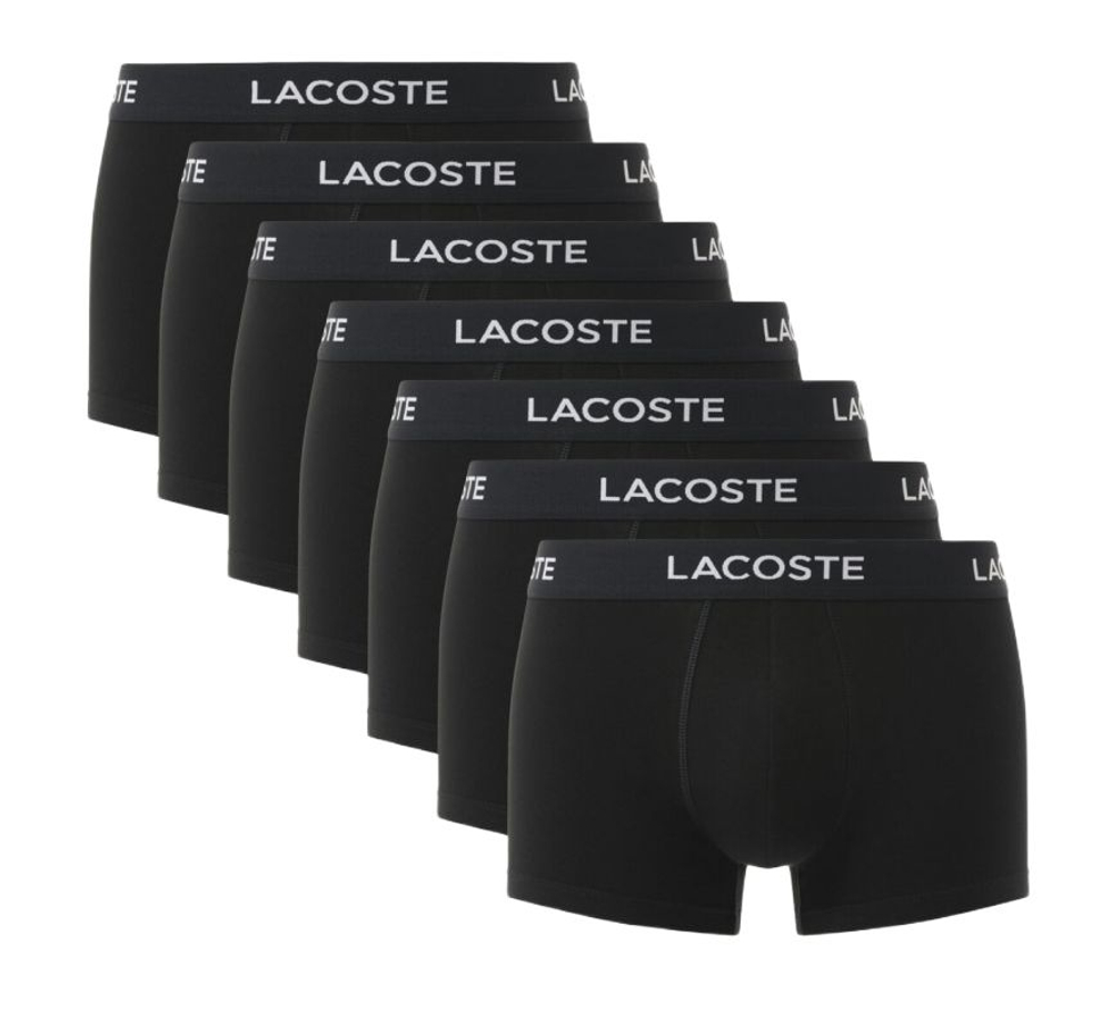 Боксерки теннисные Lacoste Cotton Jersey Trunks 7P - black