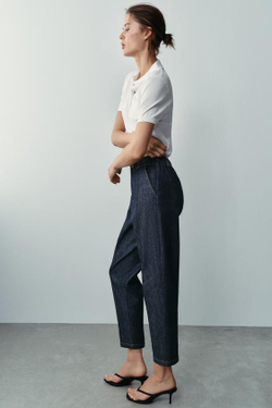 ZARA ДЖИНСЫ Z1975 CARROT FIT, ИНДИГО