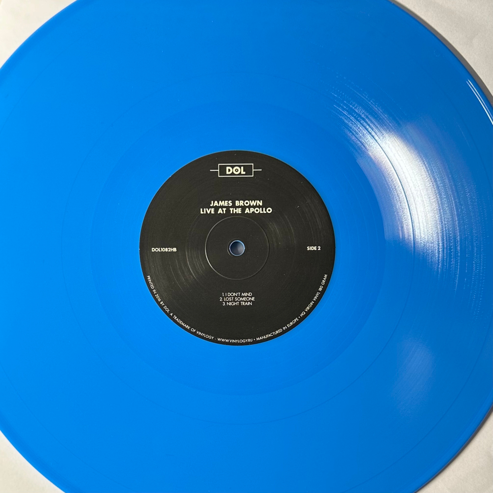 James Brown ‎– Live At The Apollo (Европа 2021г.) Blue