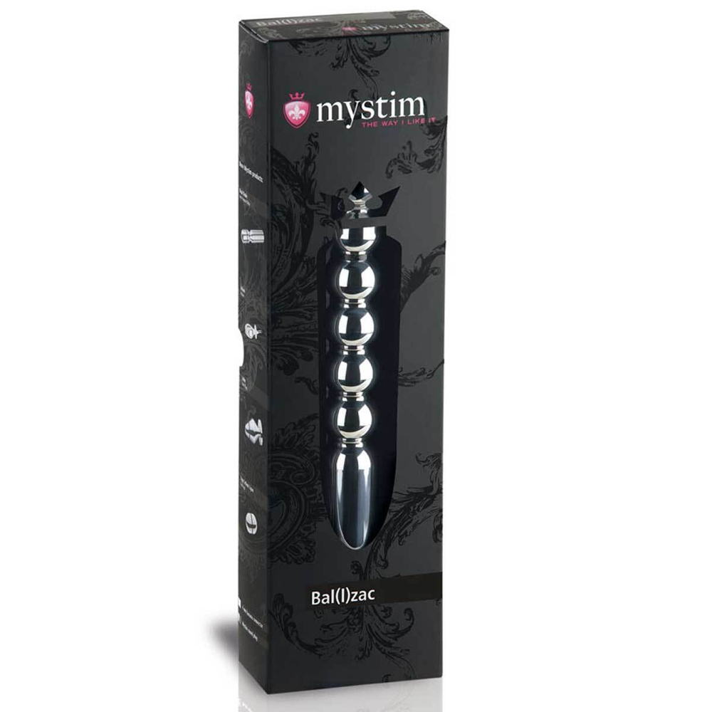 Фаллос для вагинальной электростимуляции Bal(l)zac - 25 см. (Цвет: серебро)