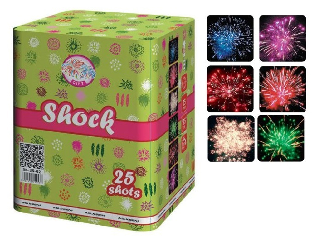 Батарея салютов "Shock" SB-25-02 25 залпов * 1.2"