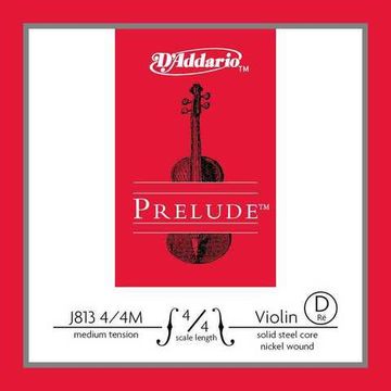 Отдельная струна D (Ре) для скрипки D'Addario J813-4/4M Prelude