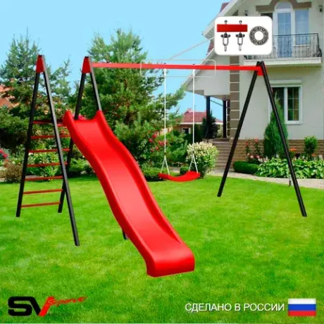 С качелями Лодочка