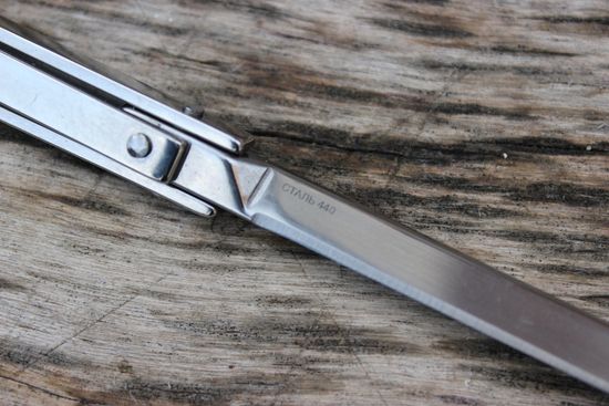 Складной нож НОКС СКАТ-М (314-340006) c клинком из стали 440, рукоять Stainless Steel