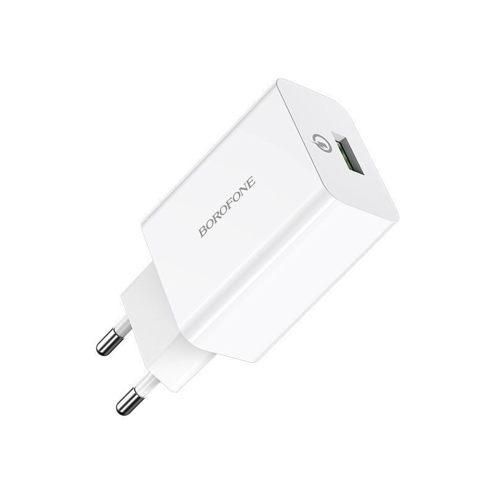 Сетевая зарядка 1-гнездо USB 5-18В 3А QC3.0 BOROFONE