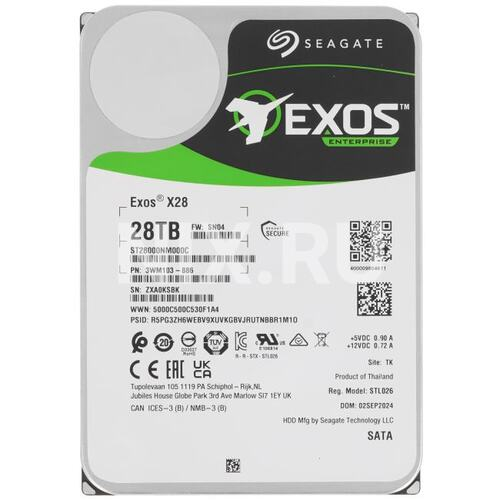 Серверный жесткий диск HDD Seagate 28TB SAS 7.2K 3.5" ST28000NM033K