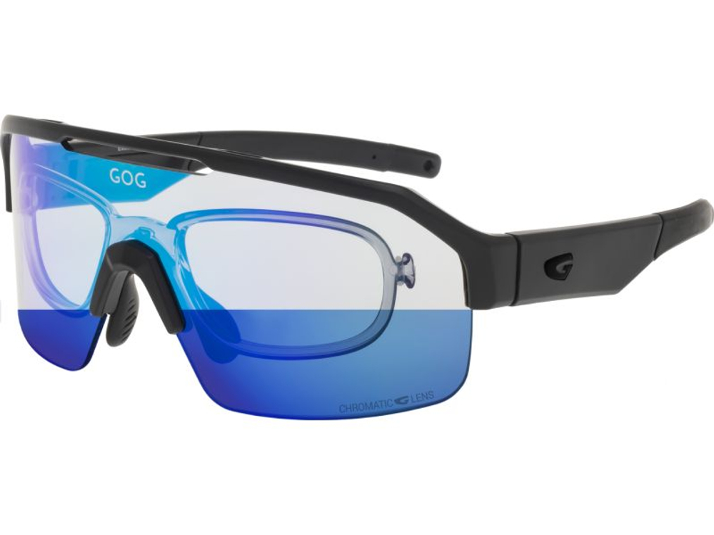 Спортивные очки с диоптриями GOG Thor C / Matt Black / Photochromic Blue Lens