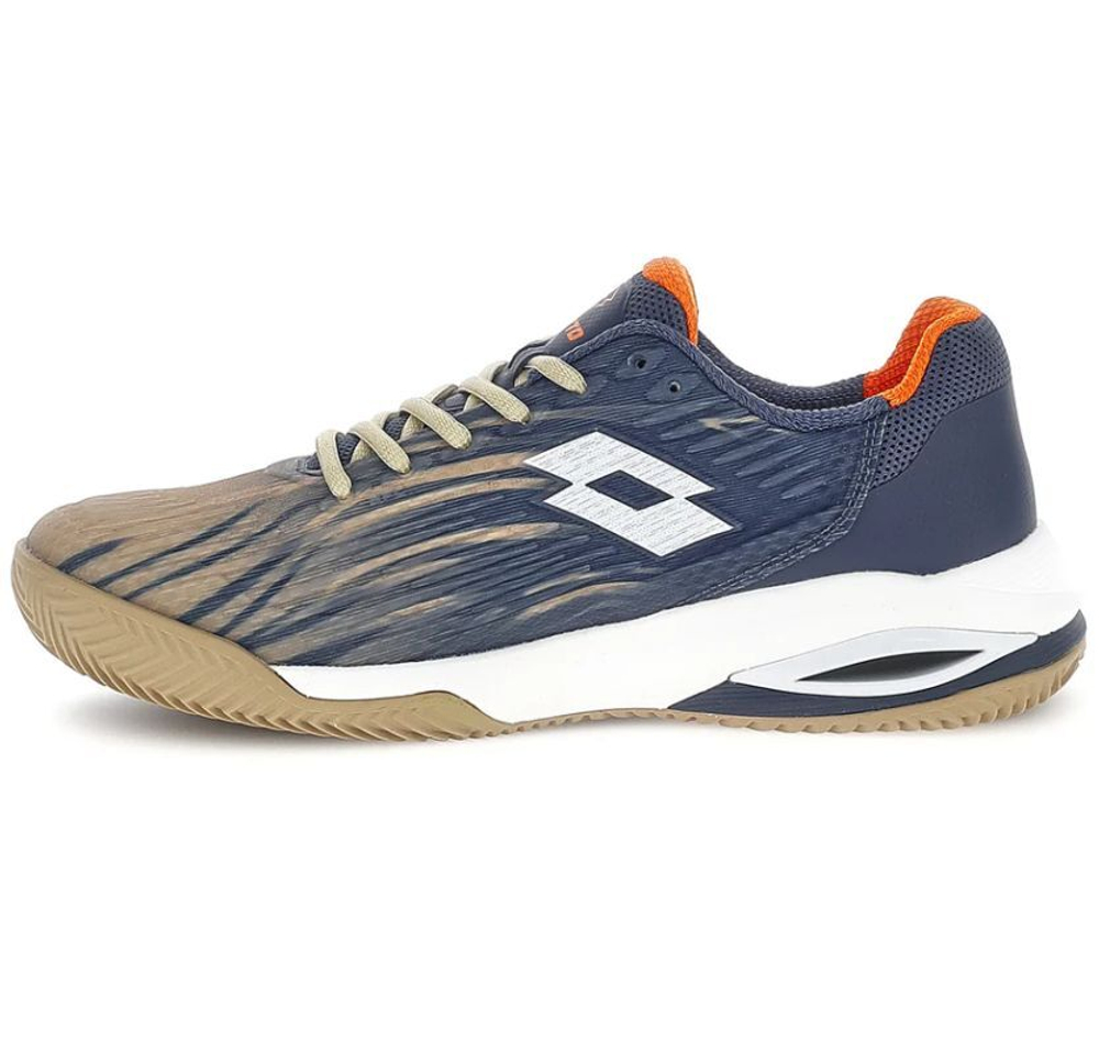 Мужские теннисные кроссовки Lotto Mirage 200 II PRT Clay - indigo blue/all white/irish beige