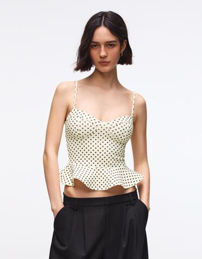 Женский топ-корсет с баской - BERSHKA