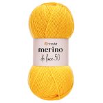 Пряжа YarnArt (ЯрнАрт) Merino de Lux / уп.5 мот. по 100 г, 280м, 586 горчичный
