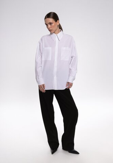 «Navi’s shirt» Базовая рубашка из плотного хлопка.