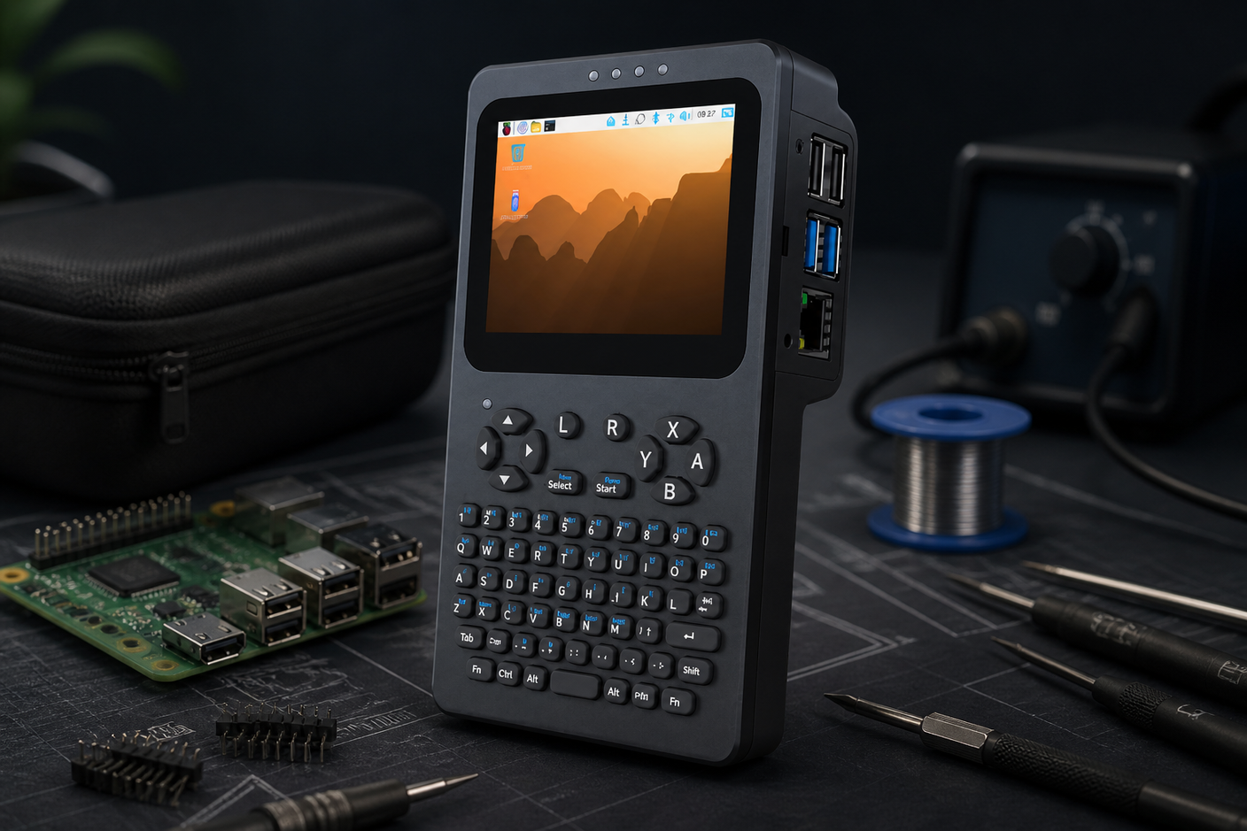 Waveshare представила PocketTerm35 — карманный Linux-терминал на базе Raspberry Pi
