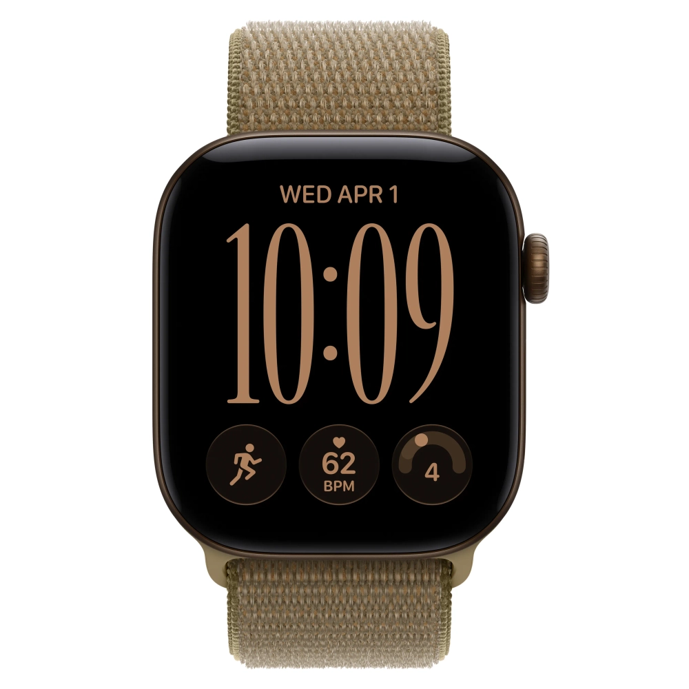 Умные часы Apple Watch Series 12 GPS, 42mm, Dark Bronze Aluminum Case with Olive Sport Loop