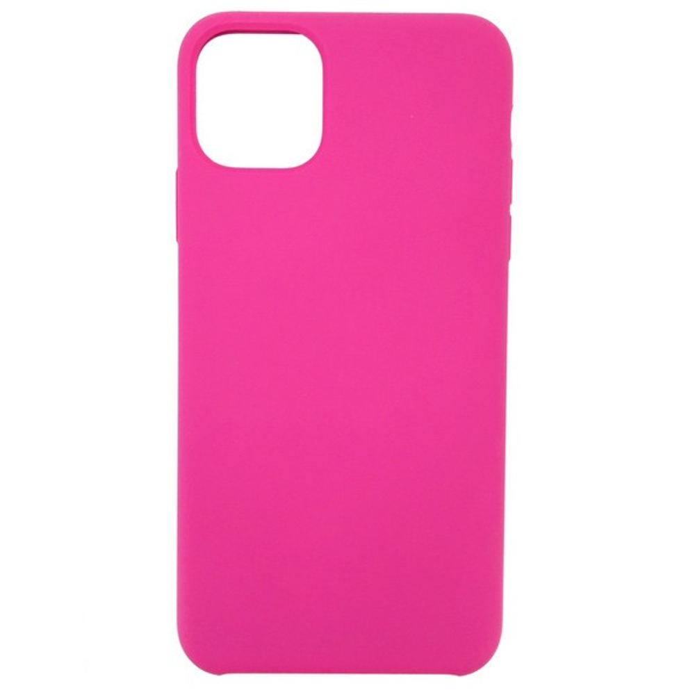 Чехол-накладка  i-Phone 12 Pro Max Silicone icase  №47 кислотно-розовая