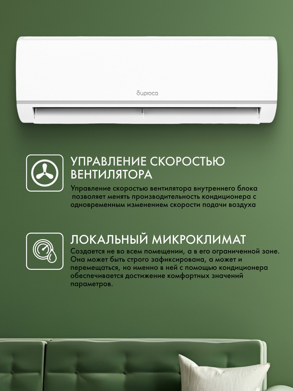 Сплит-система Бирюса B-07LPR/B-07LPQ Legend (до 20 м ) класс A, 4D Air Flow, компрессор Toshiba, R32, Follow Me
