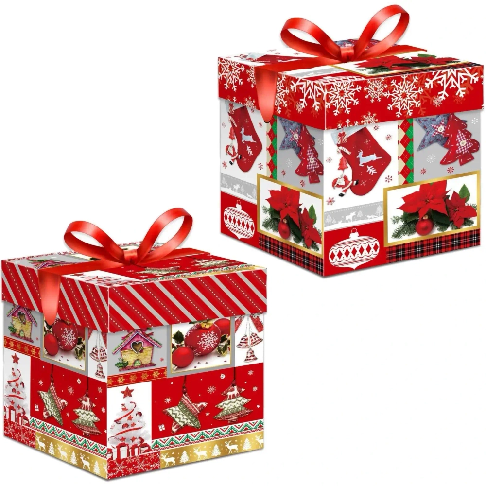 Коробка подарочная «Коробка чудес» 30*30*30 см, Red