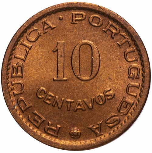 10 сентаво Мозамбик. 1960 год. XF-AU
