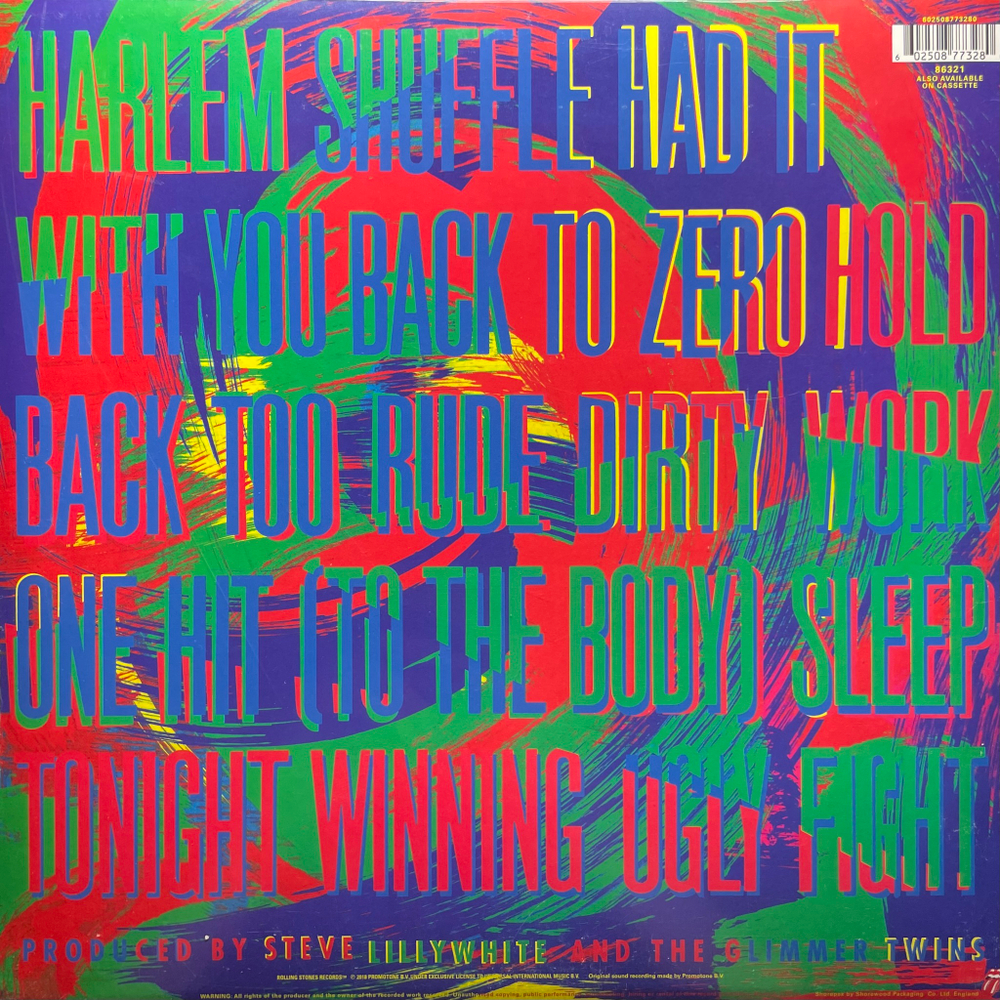 Rolling Stones ‎– Dirty Work (Франция 2020г.)