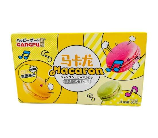 Печенье макаруны Gangfu со вкусом сливочного крема, 50г (Китай)