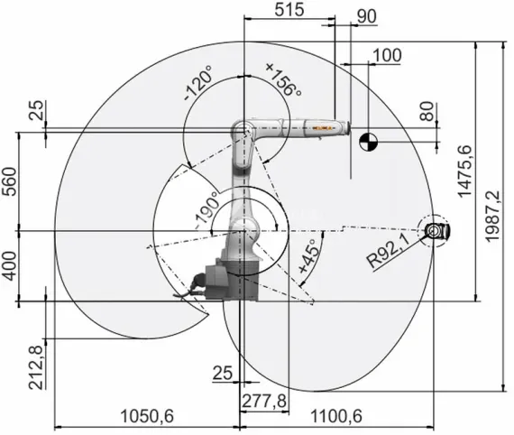 Промышленный робот KUKA KR AGILUS, KR 10 R1100-2