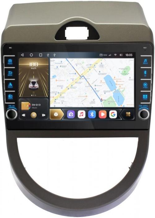 Магнитола для KIA Soul 2008-2011 (AM) - Kuberg OL-9739 (кнопки и крутилки), Android 12, Быстрая, CarPlay, 4G SIM-слот