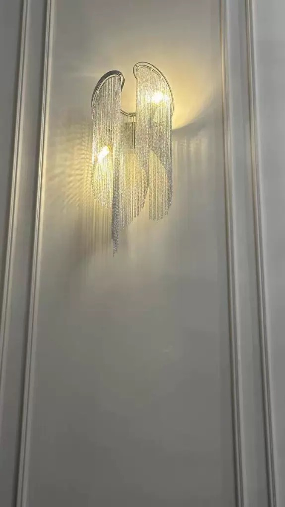Wall design lamp Stream by Terzani (Silver)