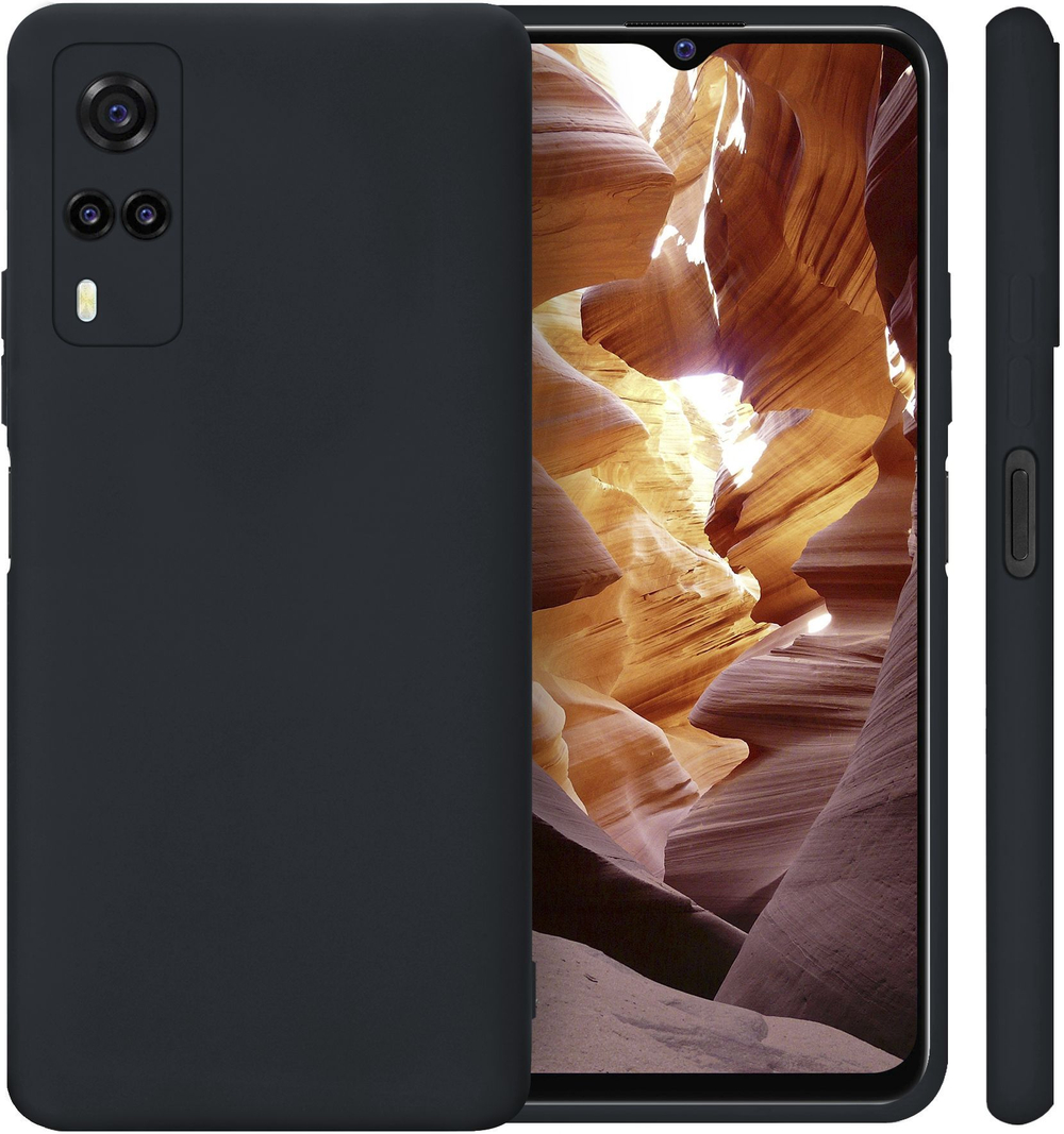 Мягкий Soft Touch чехол из силикона для VIVO Y31 / Y53s 4G / Y51 / Y51a с бархатной подкладкой