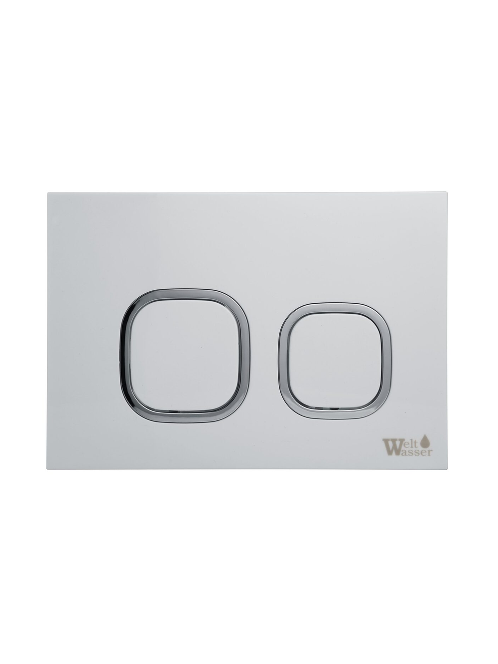 Кнопка для инсталляции белая WeltWasser  WW AMBERG RD-WT   10000005629