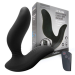 Черный вибромассажер простаты 3,5’’ Remote Control Curve P-spot Massager - 12 см. (Цвет: черный)