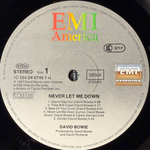 David Bowie - Never Let Me Down (Европа 1987г.)