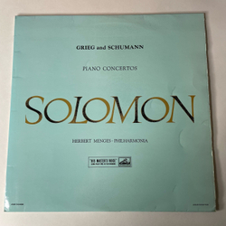 Винтажная виниловая пластинка LP Grieg Григ, Schumann Шуман, Solomon, Herbert Menges, Philharmonia, Piano Concertos (Англия 1961)