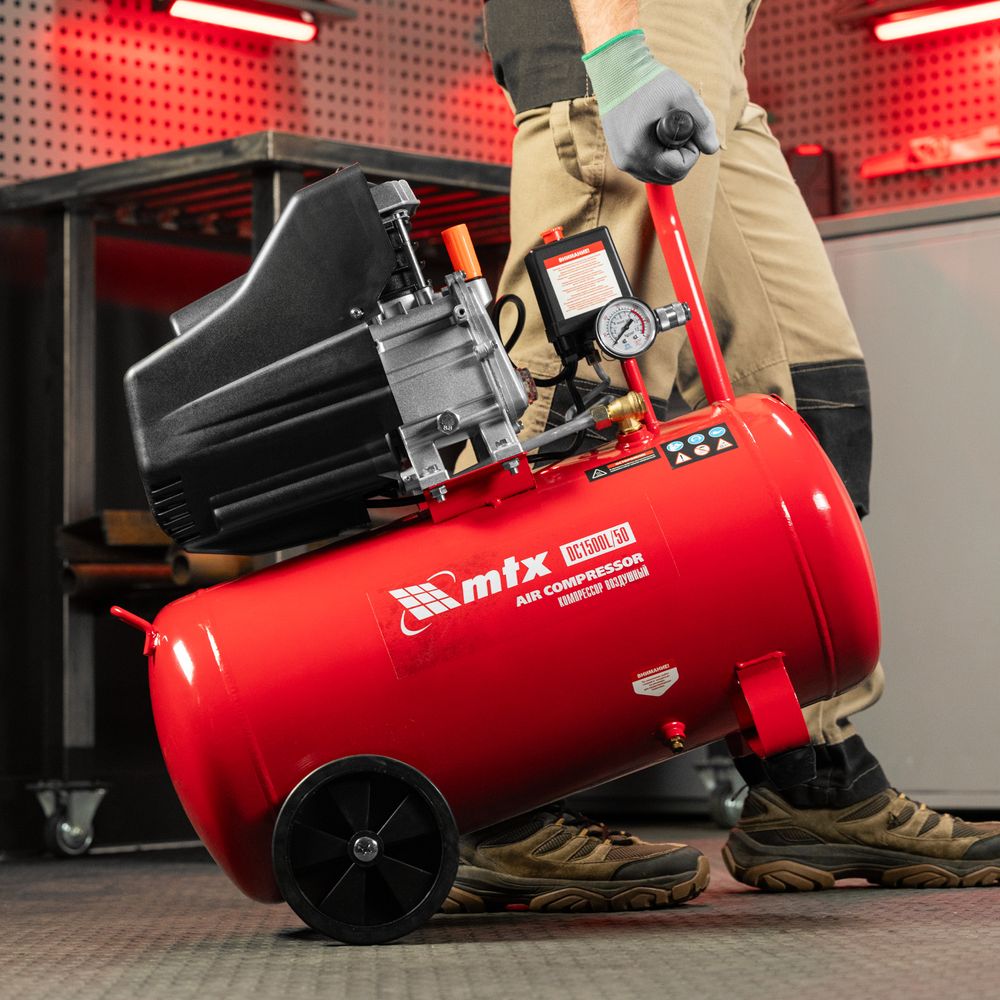 Компрессор воздушный масляный DC1500L/50, 1,5 кВт, 50 л, 210 л/мин MTX