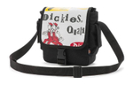 Dickies Nylon Fabric Crossbody Bag, Shoulder Bag Unisex Black White