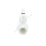 Кран шаровой PP-R белый Дн 50 внутренняя пайка OPTIMA VALFEX VALF 10145050