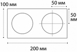 Рамка на 2 светильника Italline SP SP 02 white