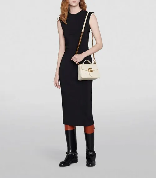 Мини-сумка женская Gucci GG Marmont белый
