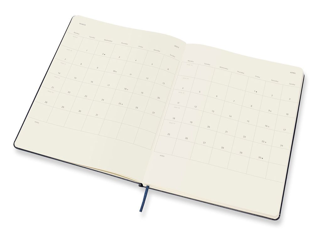 Еженедельник Moleskine WKNT XLarge 190х250 мм 144 стр (DHB2012WN4)