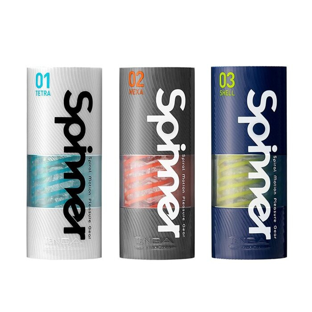 Мастурбатор Tenga Spinner Tetra голубой