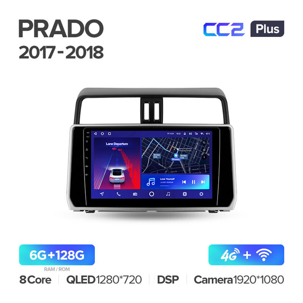Teyes CC2 Plus 10.2"для TLC Prado 2017-2018