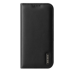 Чехол книжка из натуральной кожи для iPhone 17 Pro, серия Hivo Series Case (защита RFID) от Dux Ducis