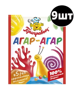 Агар-агар, желатин, 9 шт. по 7 г