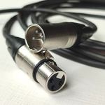 M102-004 Кабель Симфония ПРО микрофонный экранированный 1XLR-1XLR сечением 2х0.2мм2. Длина 4м (1шт.)