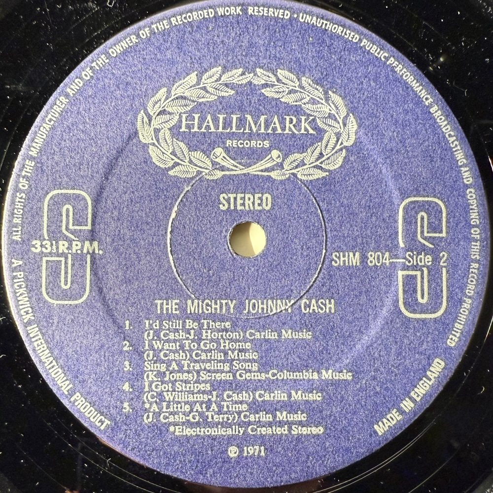 Johnny Cash ‎– The Mighty Johnny Cash (Англия)
